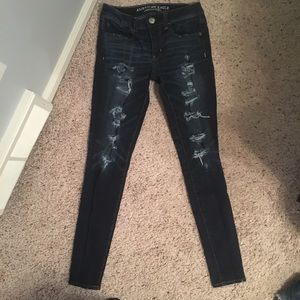 Dark wash jeggings
